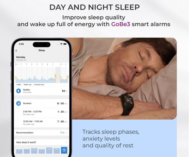 Фитнес-браслет HEALBE GoBe3 Obsidian